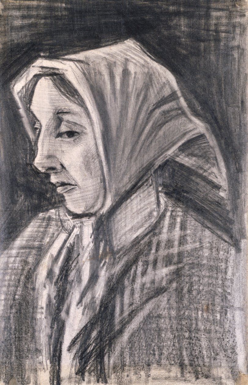Sien, Kasvot vasemmalle tekijältä Vincent van Gogh