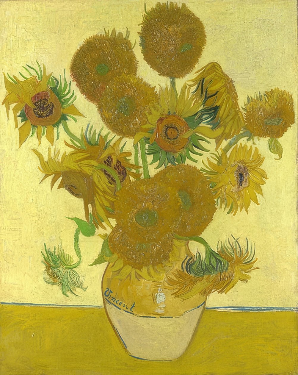 Auringonkukat. 1888 tekijältä Vincent van Gogh