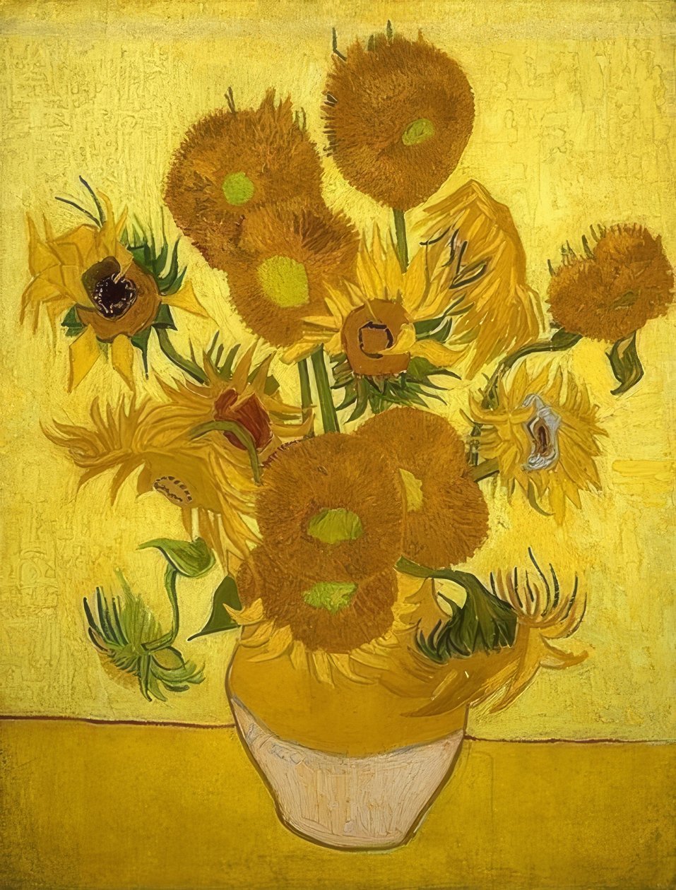 Auringonkukat. Arles, tammikuu 1889 tekijältä Vincent van Gogh
