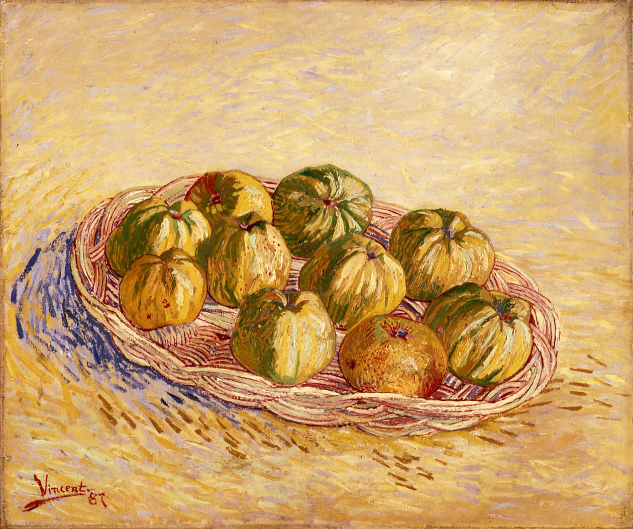 Asetelma, Omenakori tekijältä Vincent van Gogh