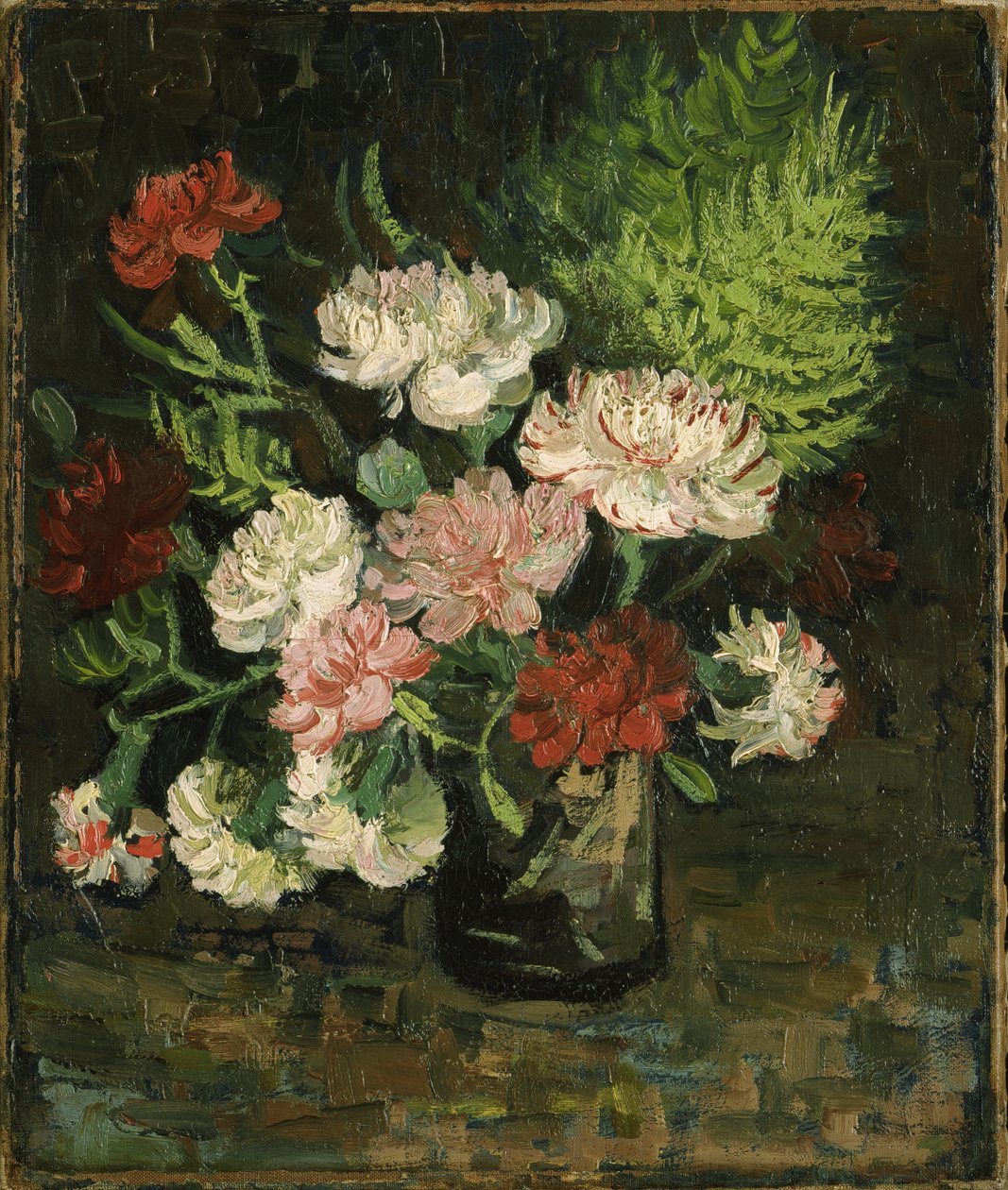 Asetelma neilikoiden kanssa, 1886 tekijältä Vincent van Gogh