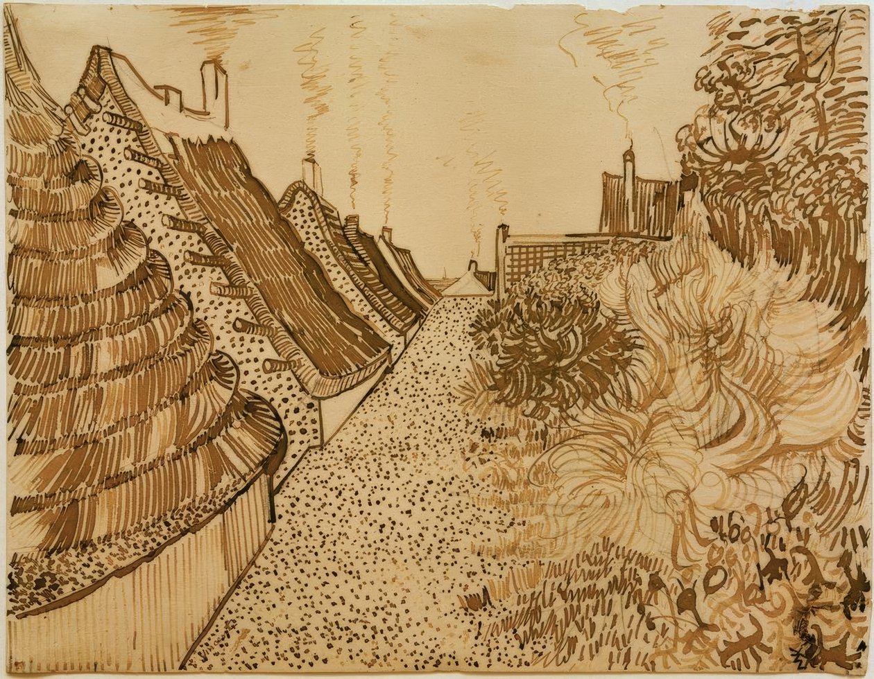 Straße Saintes-Maries-de-la-Merissä tekijältä Vincent van Gogh