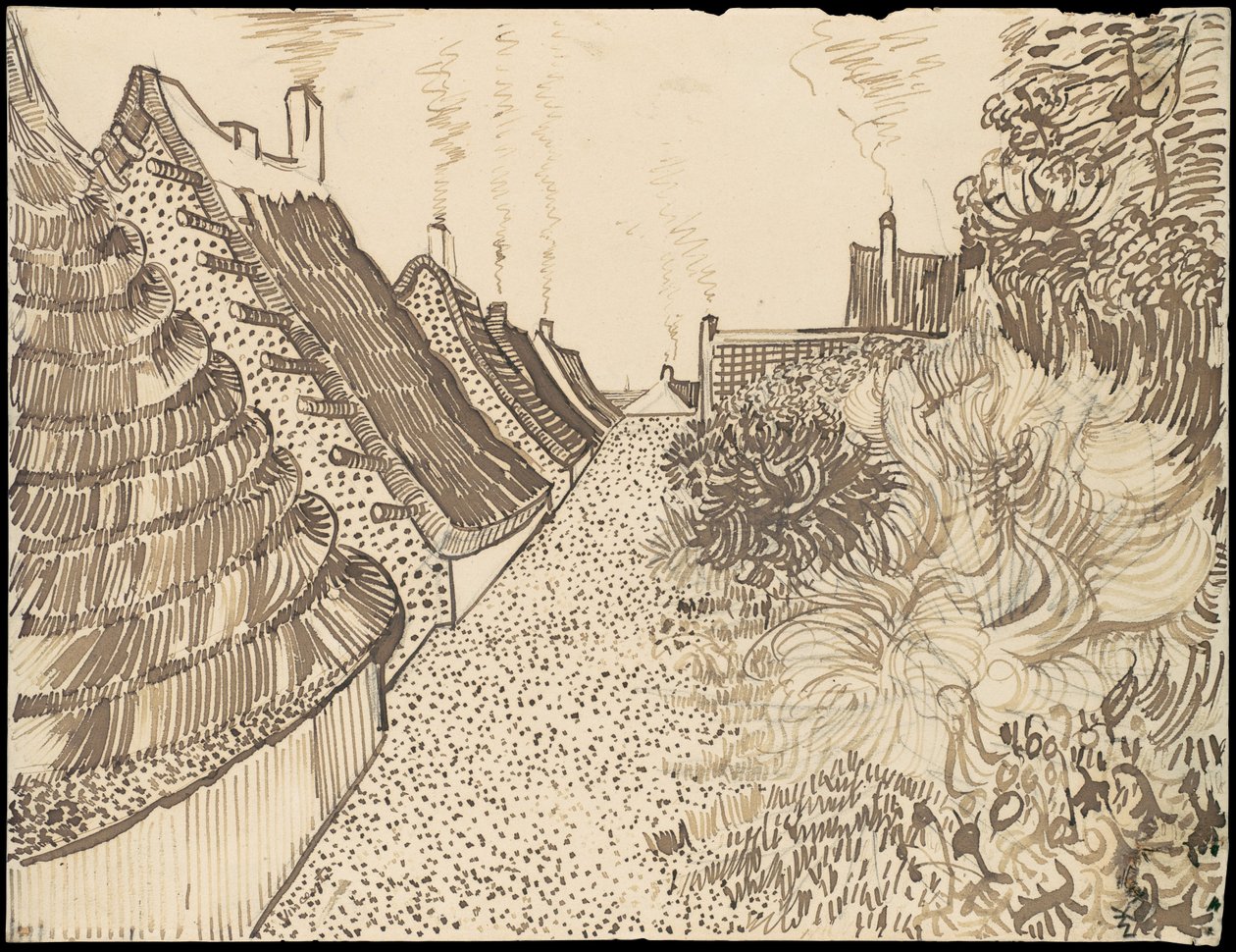 Katu Saintes-Maries-de-la-Merissä tekijältä Vincent van Gogh