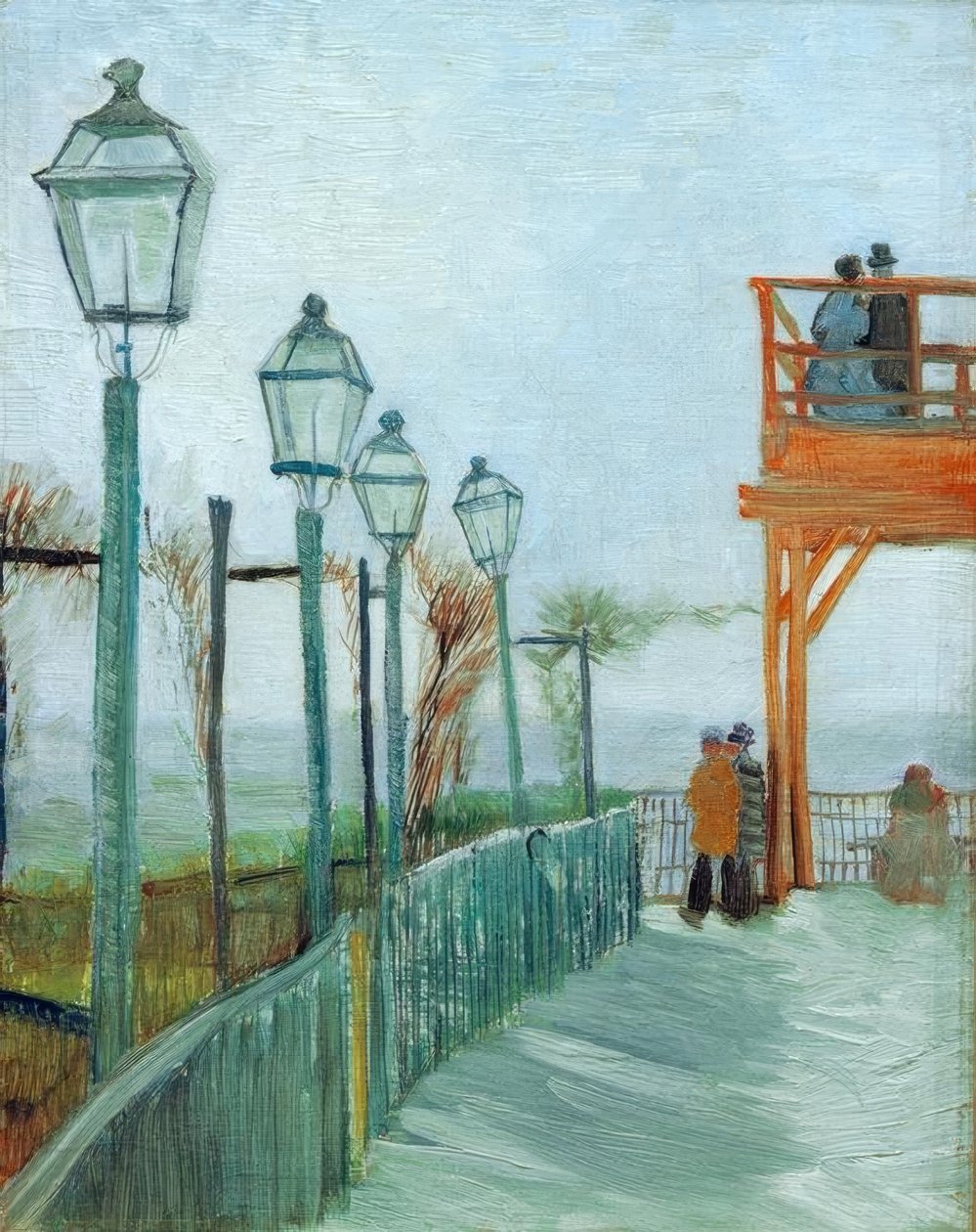 Moulin de Blutefinin terassi ja näköalatasanne, Mont de Mont tekijältä Vincent van Gogh
