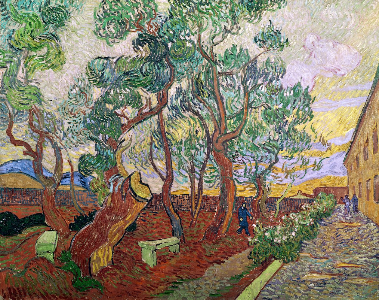 St. Paulin sairaalan puutarha St. Remyssä, 1889 tekijältä Vincent van Gogh