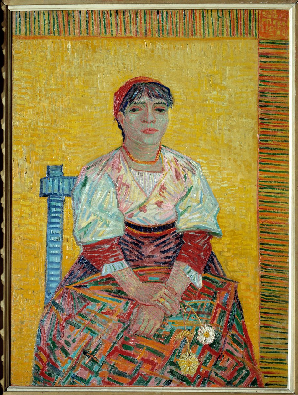Italialainen tai muotokuva Agostina Segatorista, Vincent van Goghin (1853-1890) pariisilaisen kabareemaalauksen suojelijasta 1887 Su. 0,81x0,6 m Pariisi, Musee d