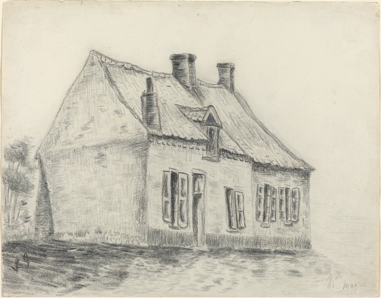 Magrot House, Cuesmes, c. 18791880. tekijältä Vincent van Gogh
