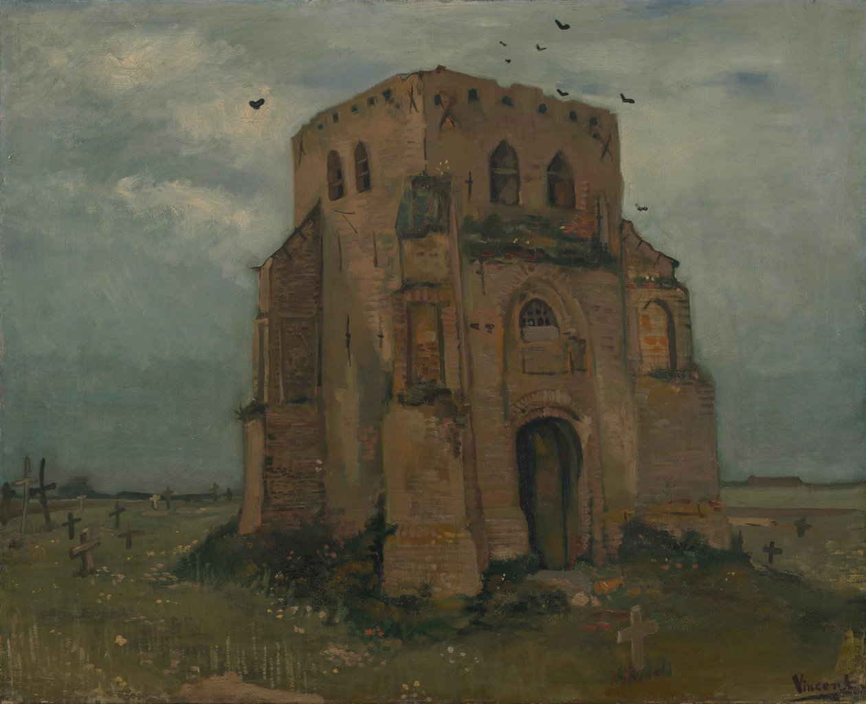 Nuenenin vanha kirkon torni tekijältä Vincent van Gogh