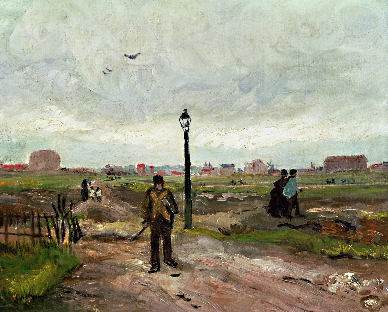 Pariisin esikaupunkialue, 1886 tekijältä Vincent van Gogh