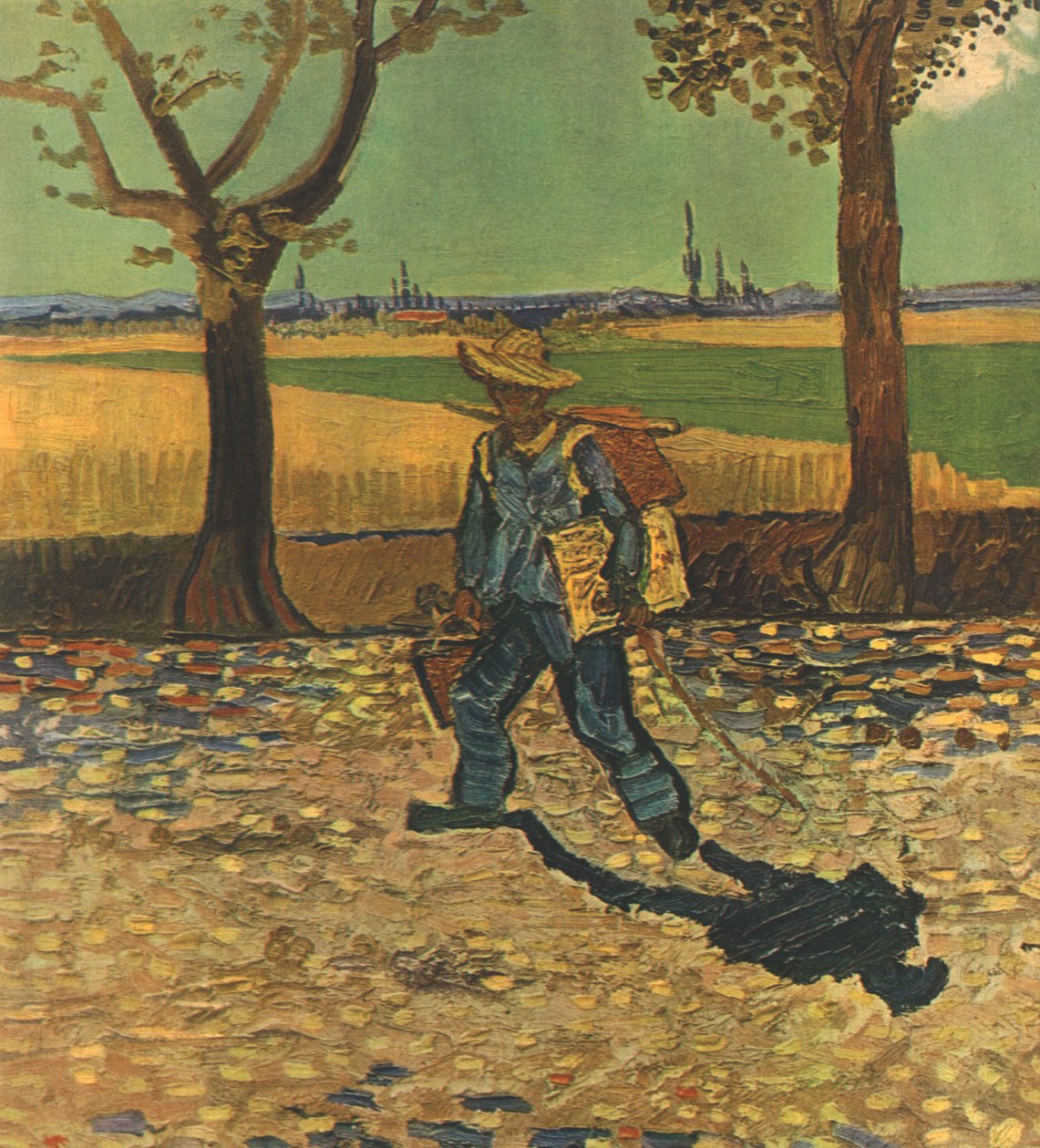 Taidemaalari matkalla töihin tai tie Tarasconiin, elokuu 1888, 1947. tekijältä Vincent van Gogh