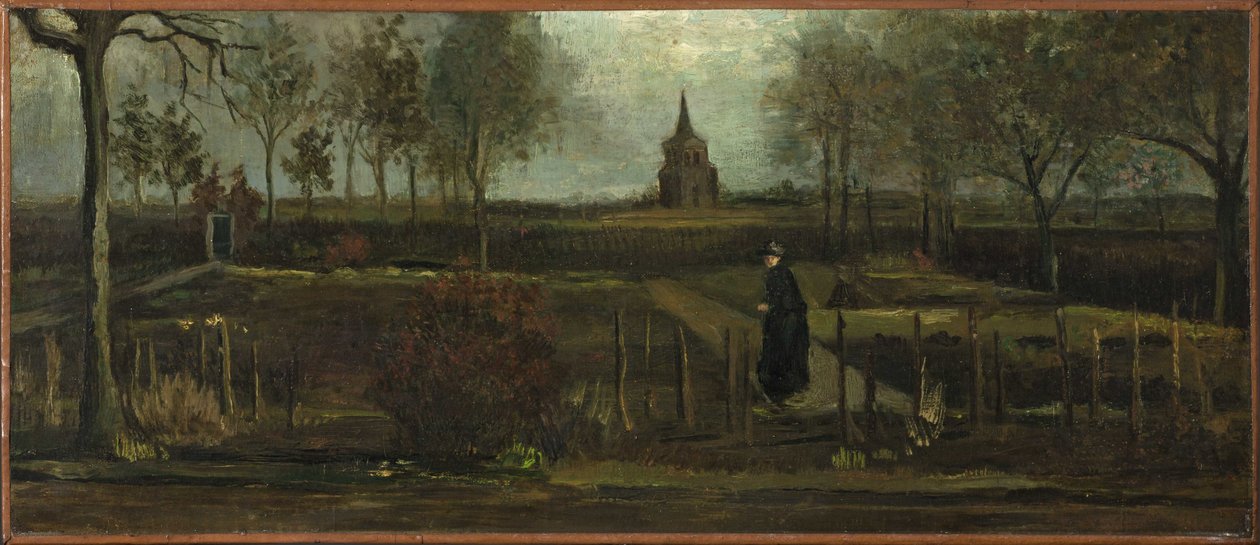 Nuenenin pappilan puutarha keväällä tekijältä Vincent van Gogh