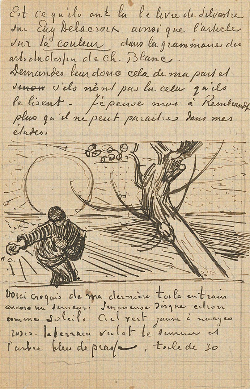Kylväjä, Kirje Theolle Arlesista, n. 25 päivänä marraskuuta 1888 tekijältä Vincent van Gogh