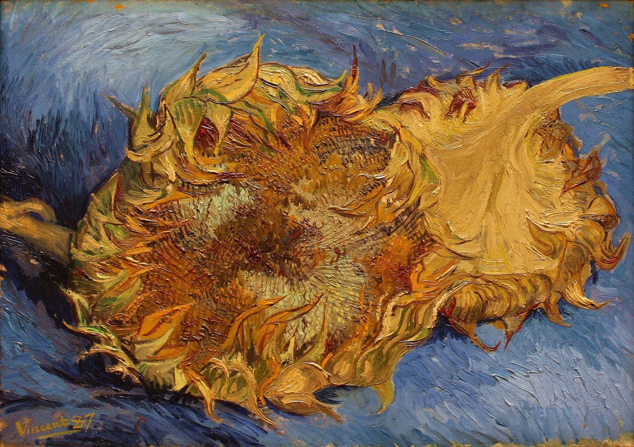 Auringonkukat, 1887 tekijältä Vincent van Gogh