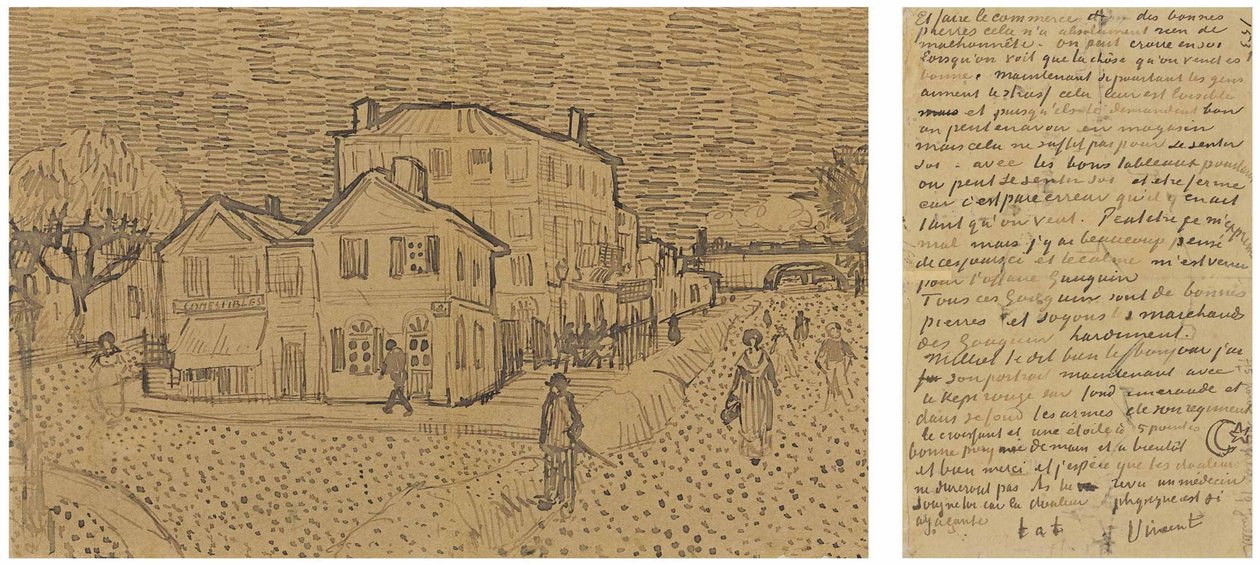 Keltainen talo Katu, kirje Theolle Arlesista, lauantai 29. syyskuuta 1888 tekijältä Vincent van Gogh