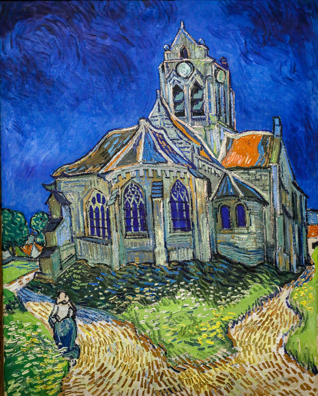 Auvers-Sur-Oisen kirkko, näkymä chevetistä tekijältä Vincent van Gogh