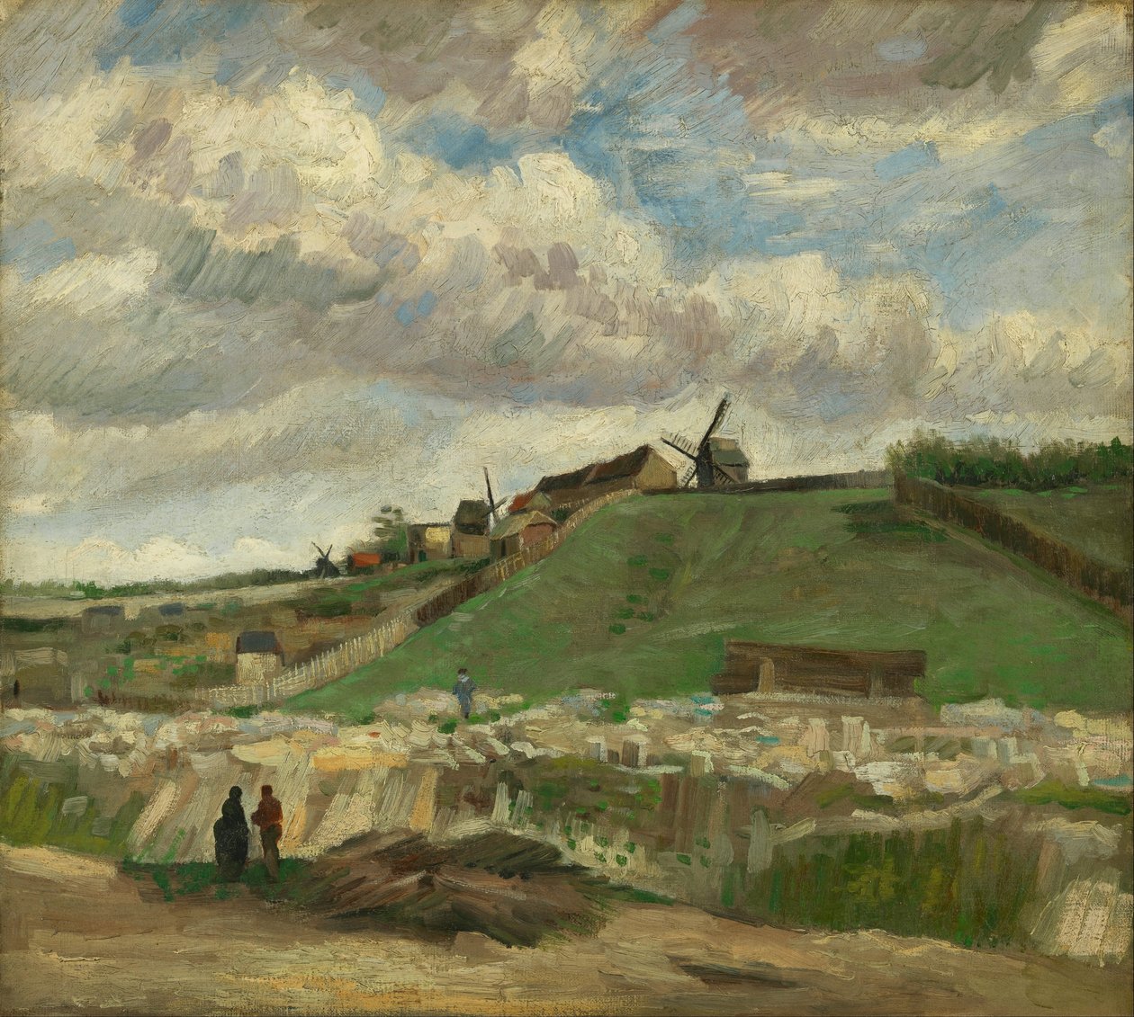 Montmartren kukkula ja kivilouhos tekijältä Vincent van Gogh