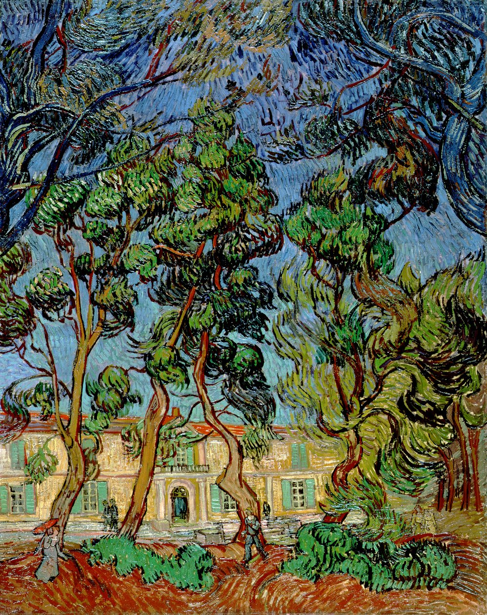 Puut St. Paulin sairaalan puutarhassa, 1889 tekijältä Vincent van Gogh