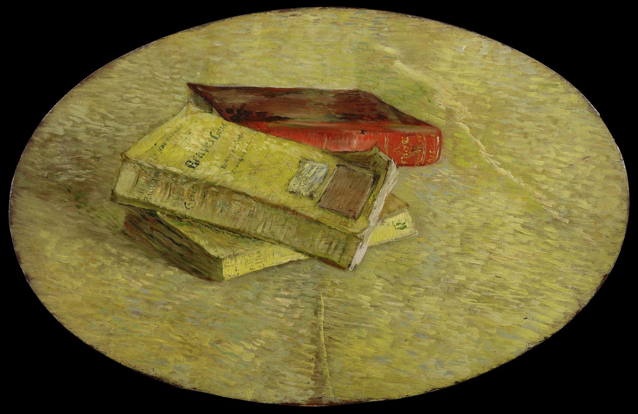 ""Kolme kirjaa"" (Kolme romaania) Vincent van Goghin (1853-1890) maalaus 1887 Koko 31 x 48,5 cm Van Goghin museo, Amsterdam tekijältä Vincent van Gogh