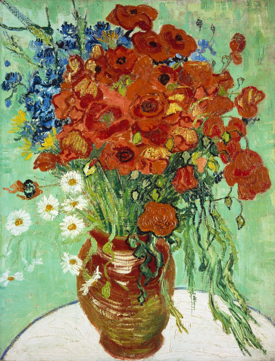Maljakko ruiskukilla ja unikkoilla tekijältä Vincent van Gogh