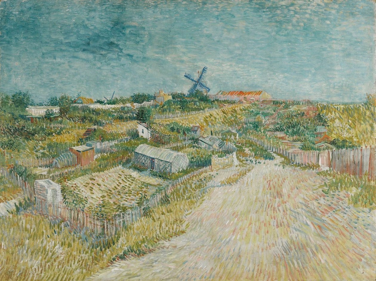 Montmartren vihannespuutarhat tekijältä Vincent van Gogh