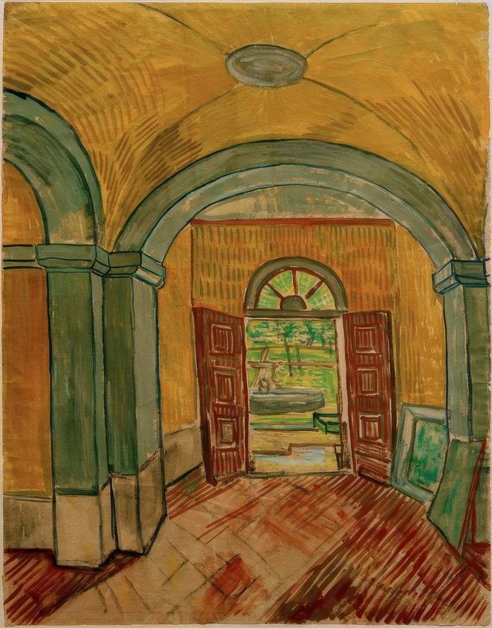 Vestibül in der Heilanstalt tekijältä Vincent van Gogh
