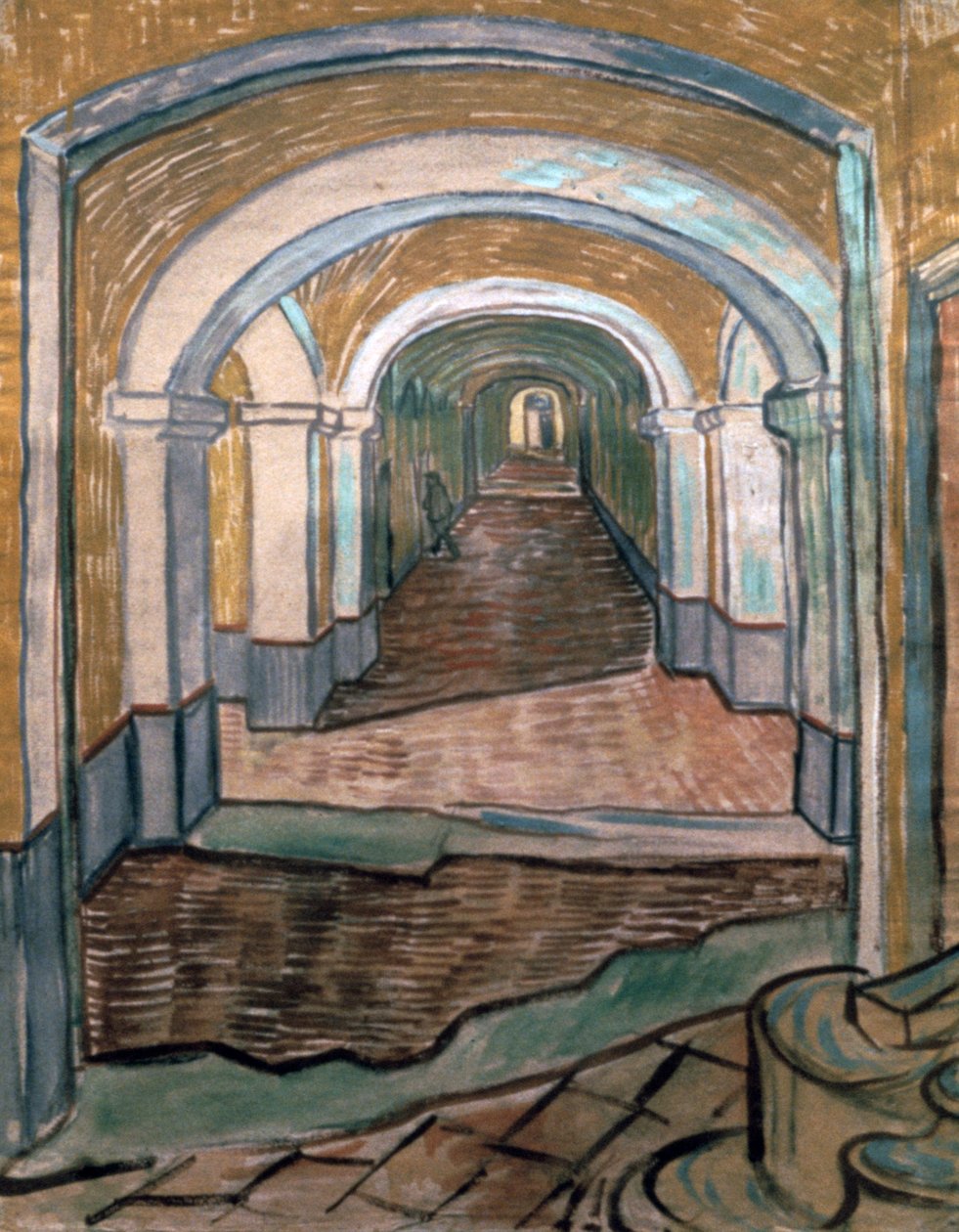Turvapaikan eteinen, 1889 tekijältä Vincent van Gogh
