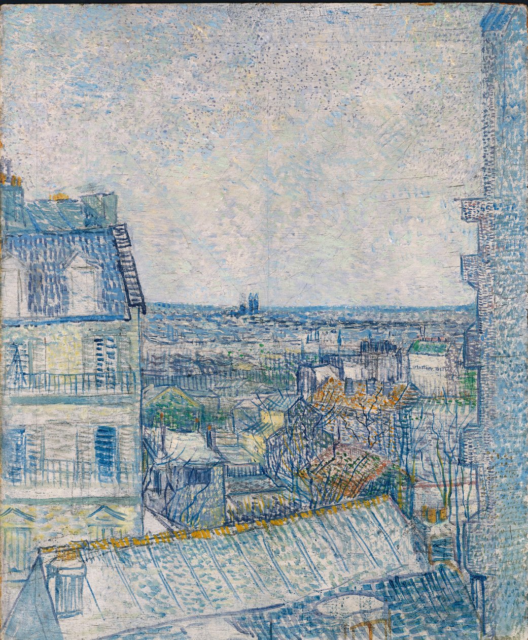 Näkymä Taiteilijan ikkunasta, Rue Lapic; Näkymä Taiteilijan huoneeseen, Rue Lepic, 1887 tekijältä Vincent van Gogh