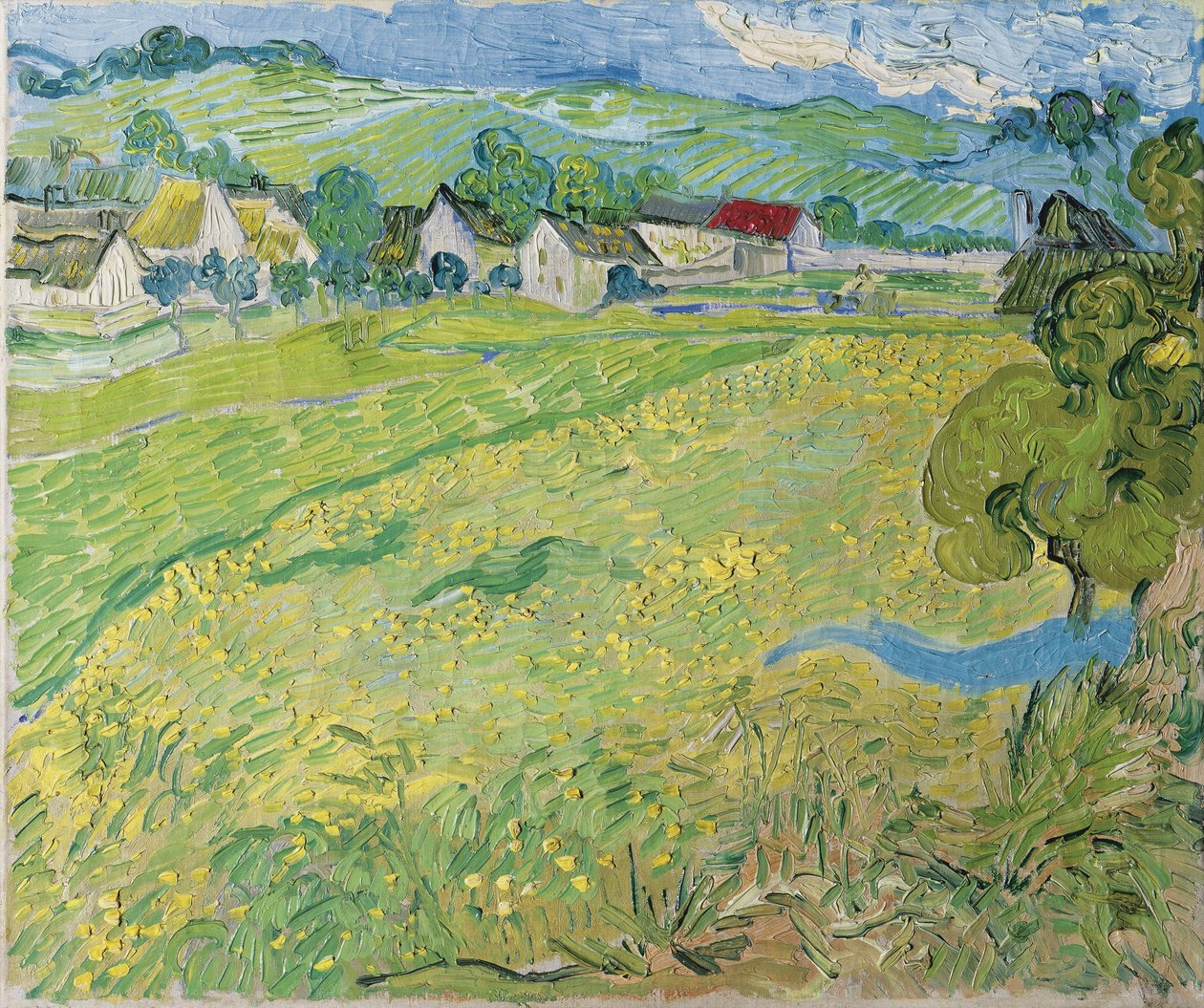 Näkymä Vessenotsista Auversissa, 1890 tekijältä Vincent van Gogh