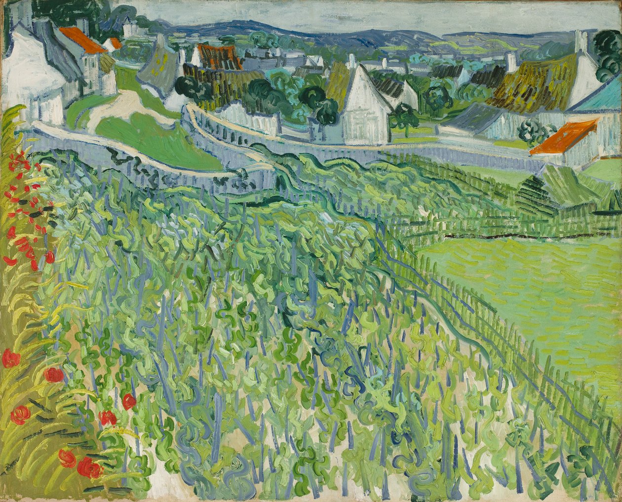Viinitarhat Auversissa tekijältä Vincent van Gogh