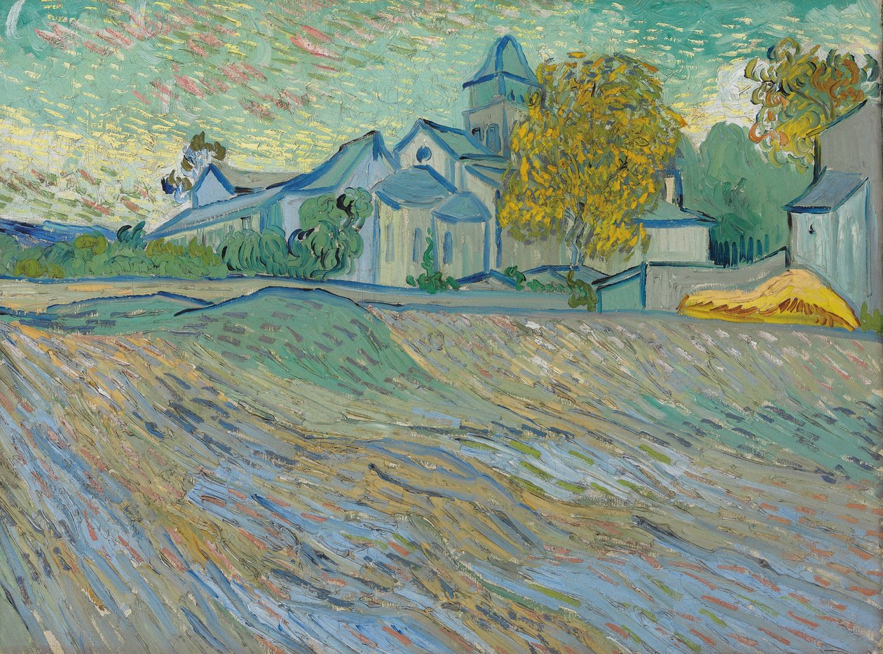 Näkymä turvakeskuksesta ja Saint-Rémyn kappelista, 1889 tekijältä Vincent van Gogh