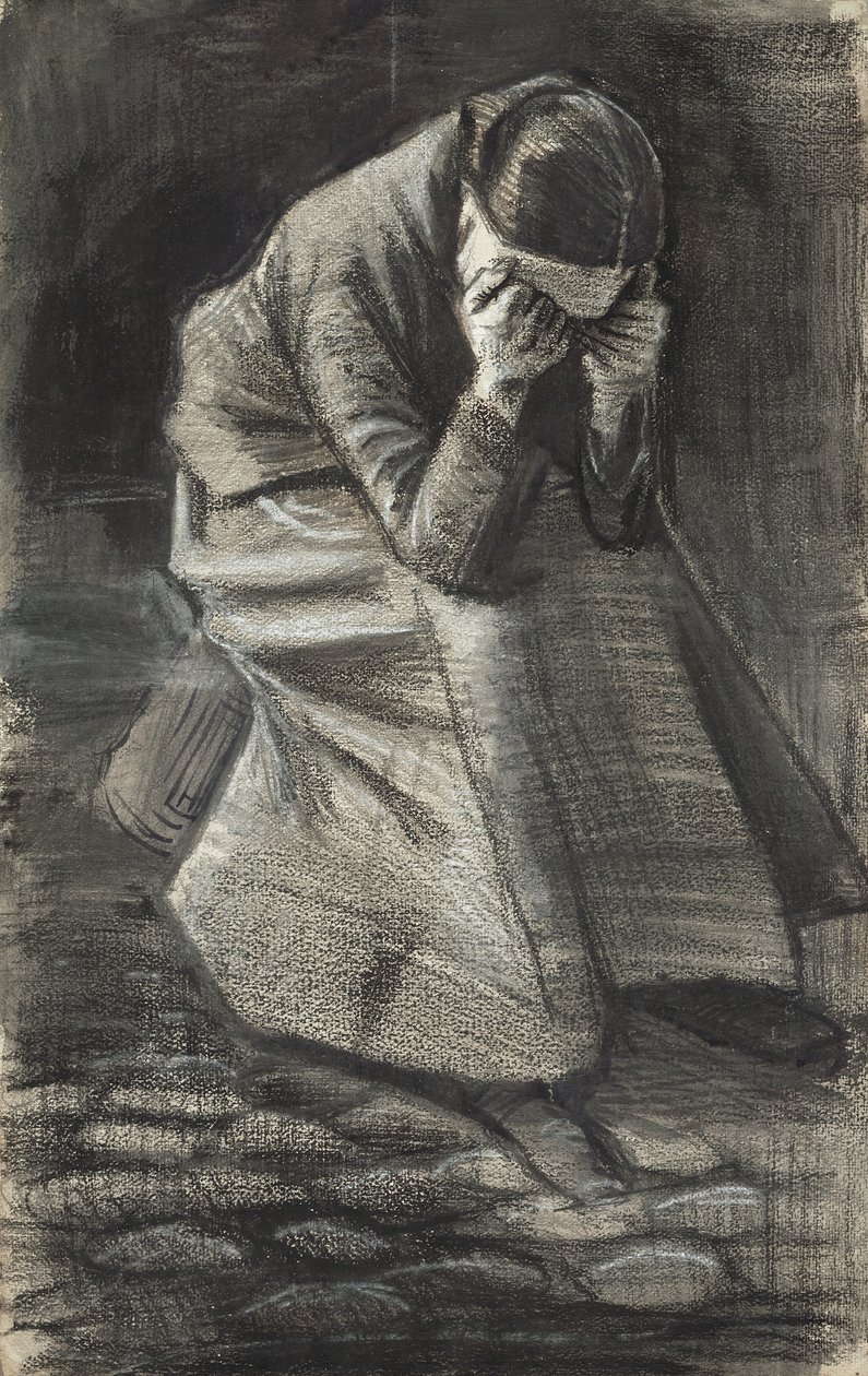 Itkevä nainen, 1883 tekijältä Vincent van Gogh