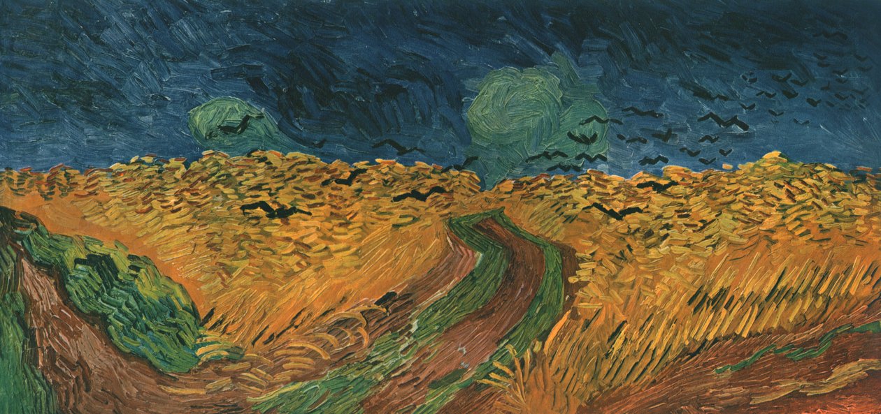Vehnäpelto varisten kanssa, heinäkuu 1890, 1947. tekijältä Vincent van Gogh