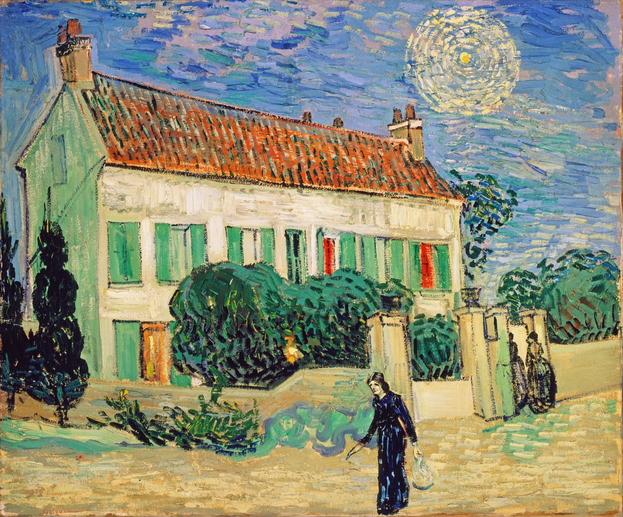 Valkoinen talo yöllä tekijältä Vincent van Gogh