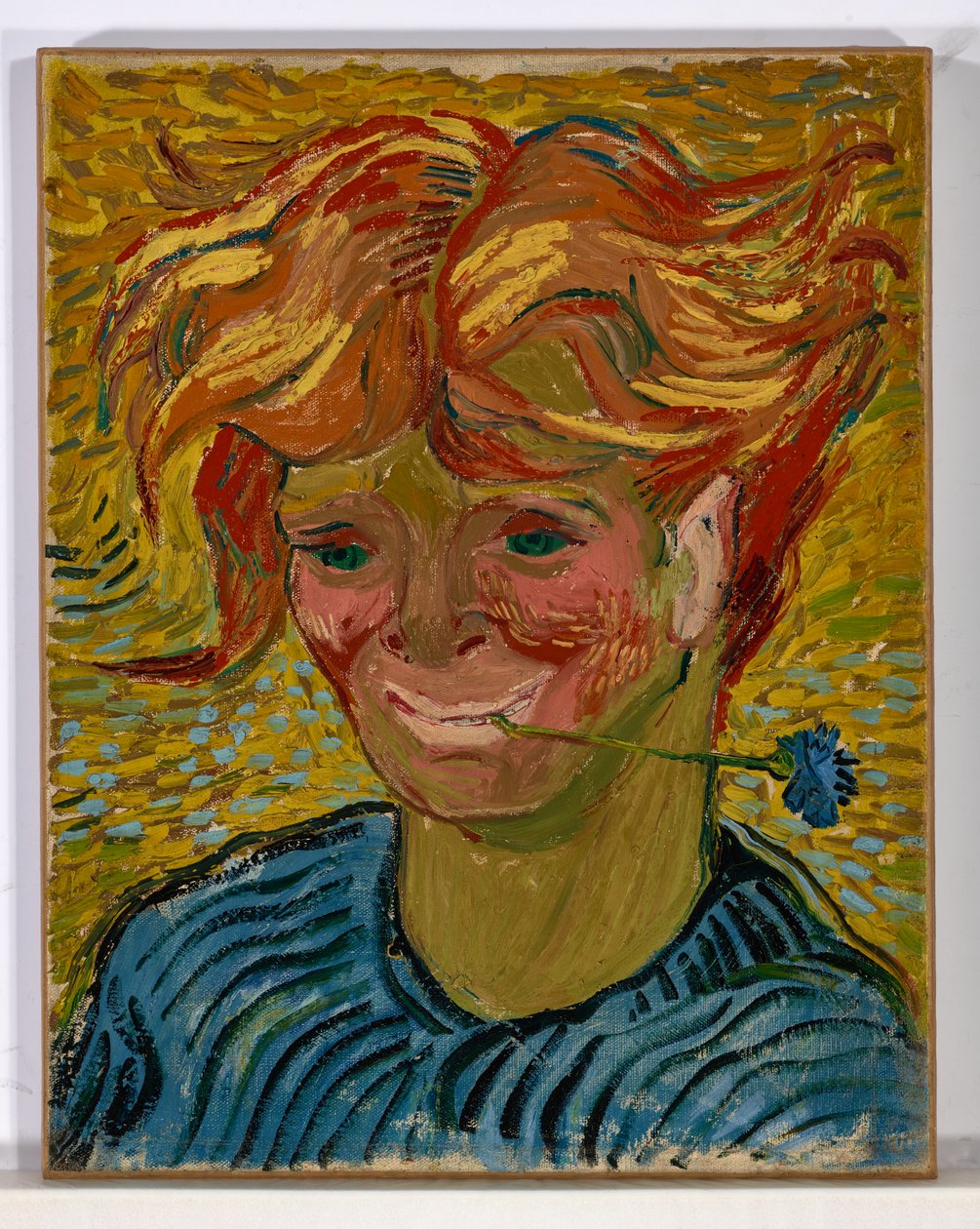 Nuori mies ruiskaunokin kanssa tekijältä Vincent van Gogh