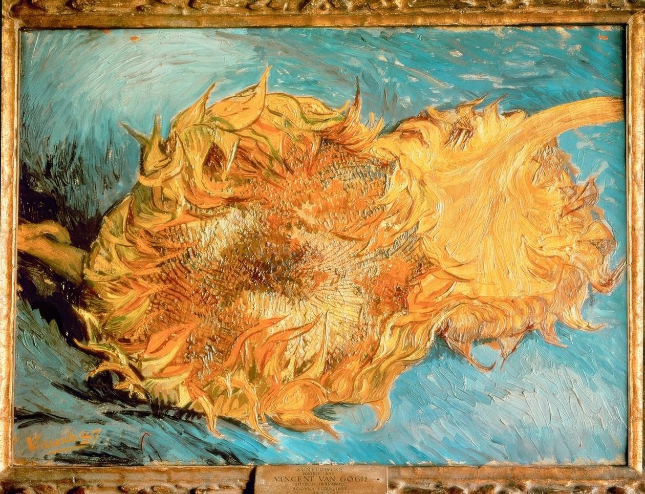 Kaksi leikattua auringonkukkaa tekijältä Vincent van Gogh
