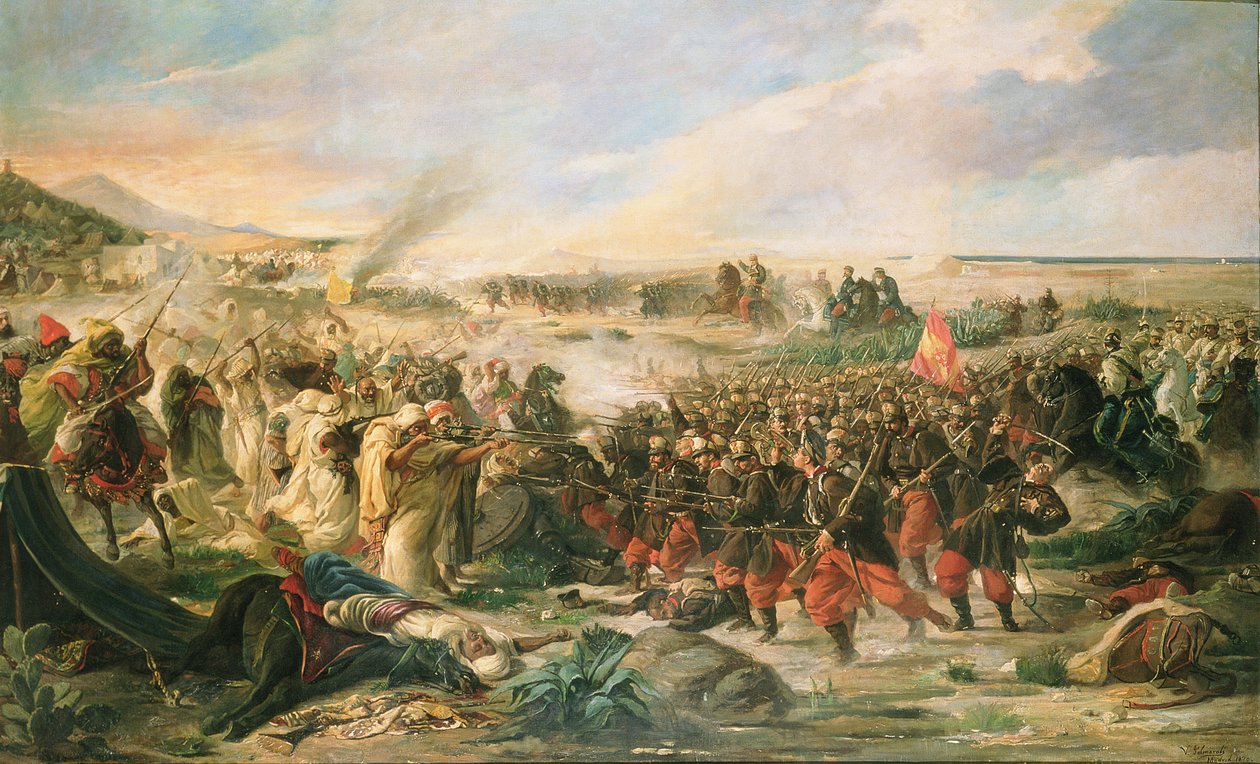 Tetouanin taistelu 1860, 1870 tekijältä Vincente Gonzalez Palmaroli