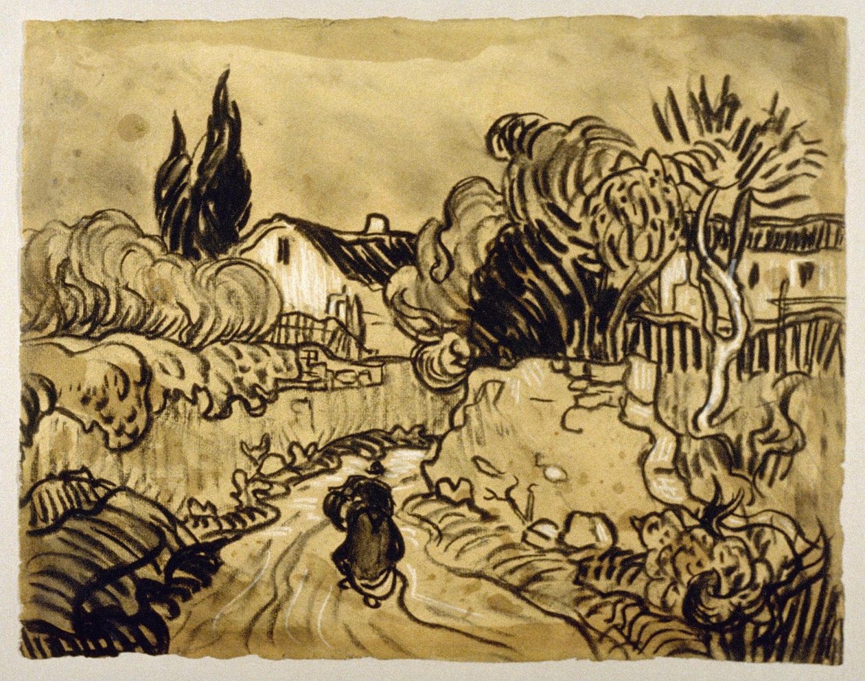 Auversin maisema (1890) tekijältä Vincent van Gogh