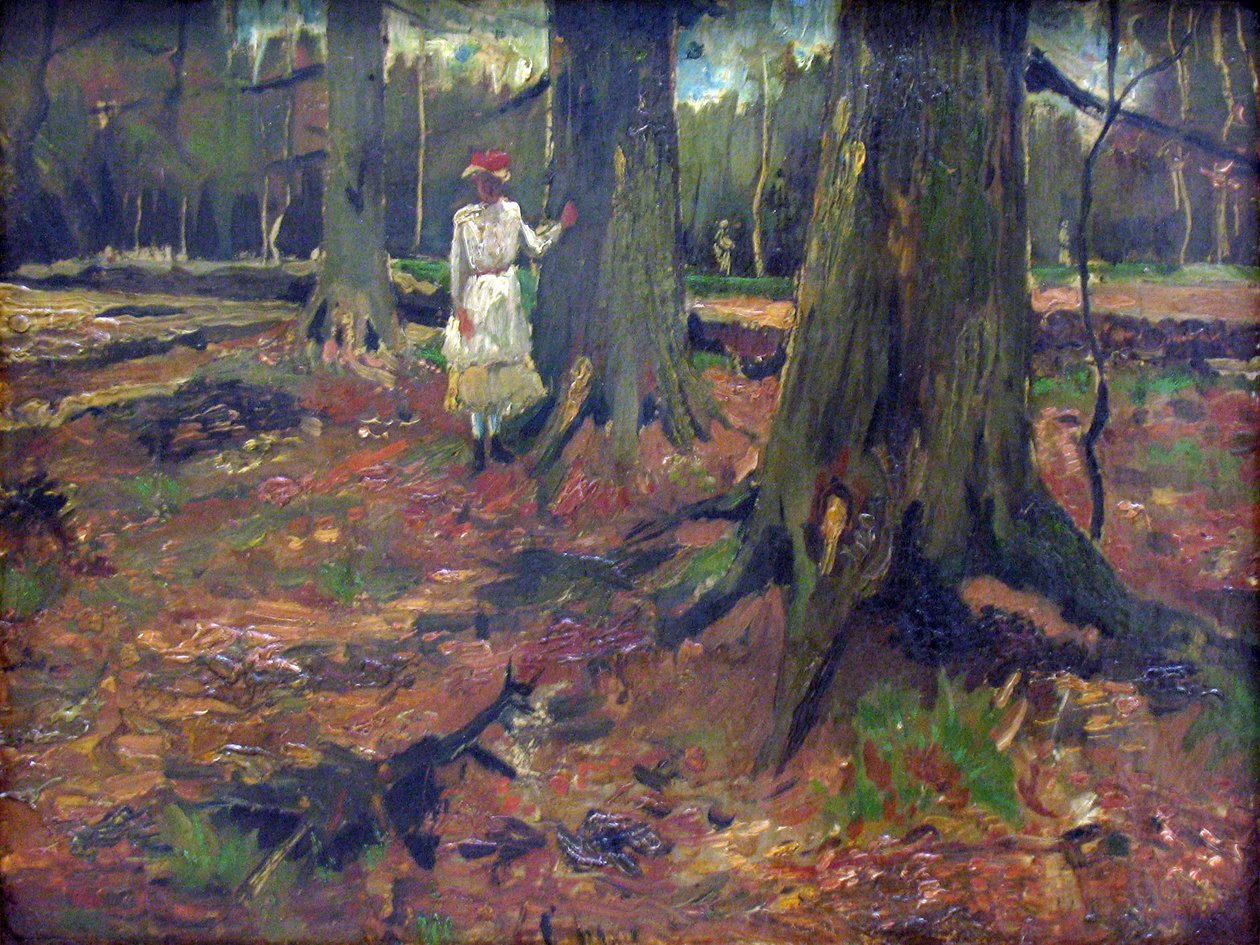 Meisje in het bos tekijältä Vincent van Gogh