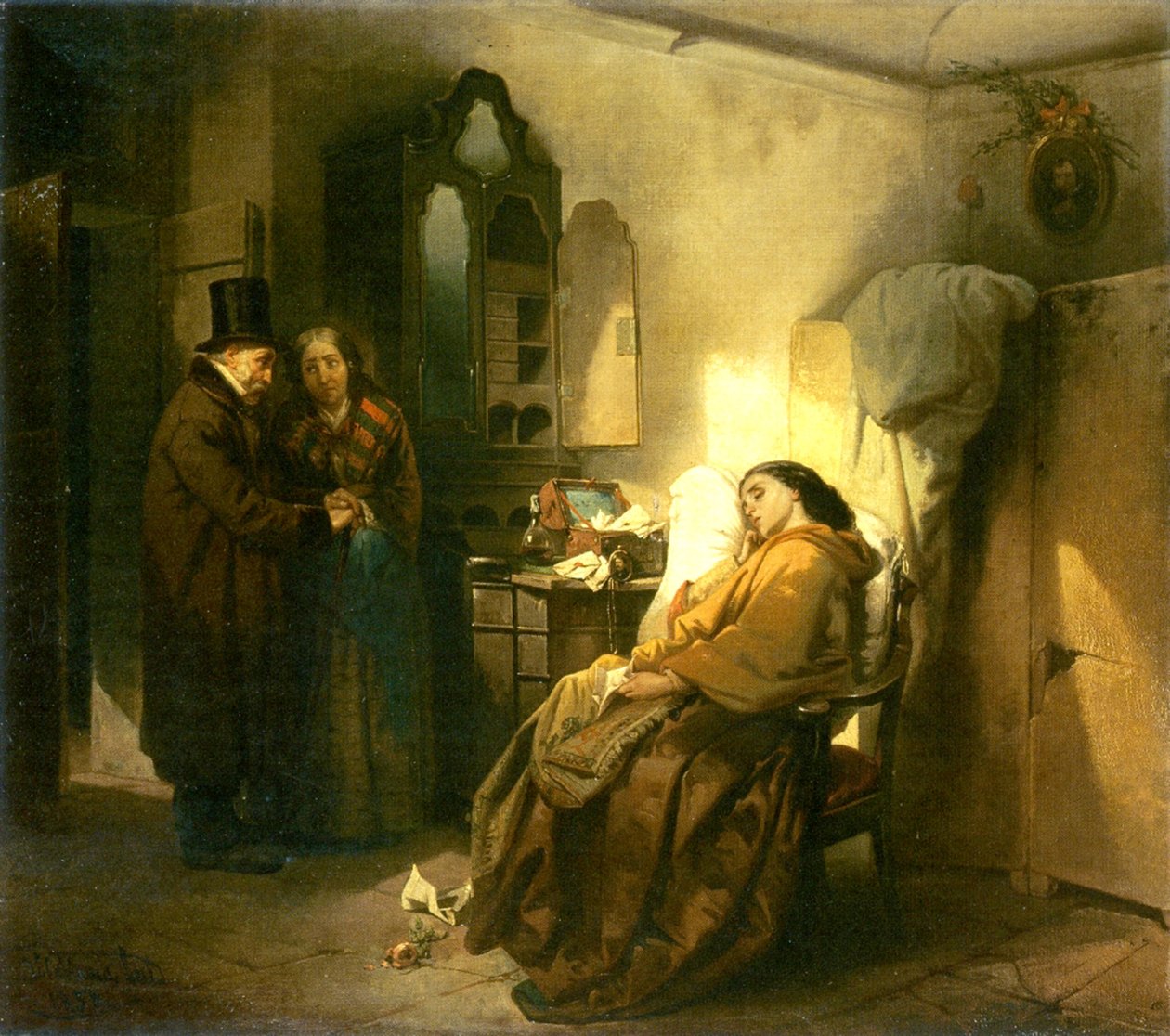 Hylätty, 1858 tekijältä Vincenzo Cabianca