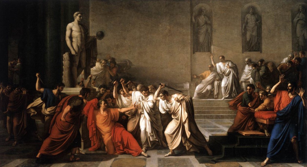 La morte di Cesare tekijältä Vincenzo Camuccini