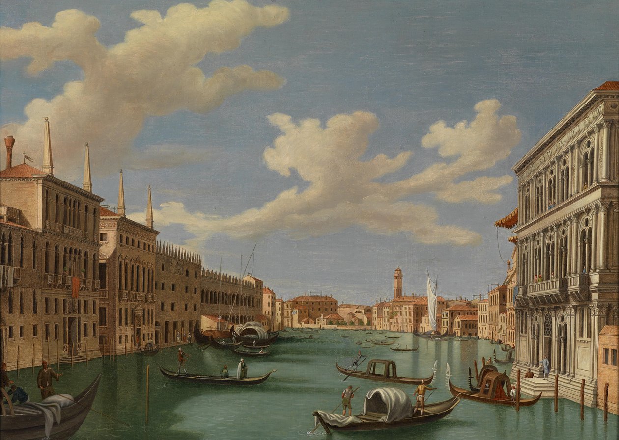 Venezianische Vedute Blick von der Ca 