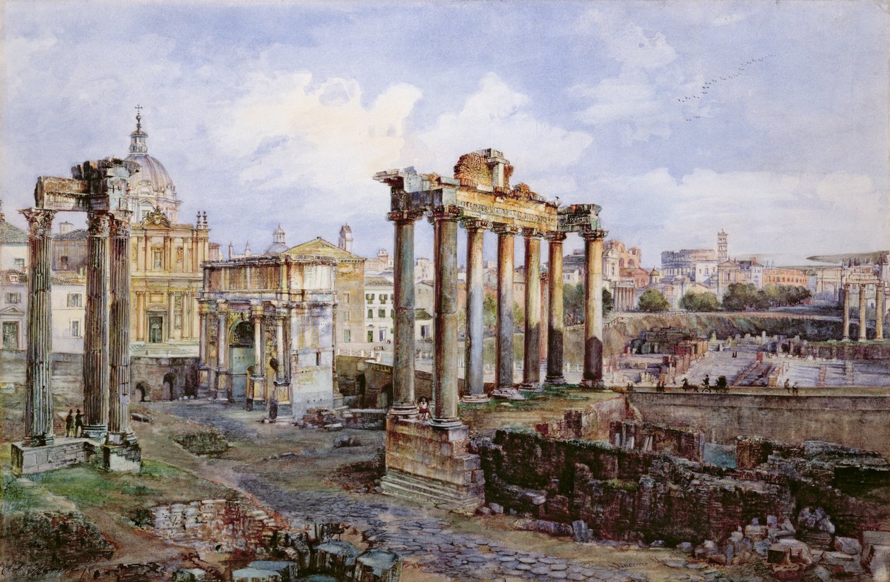 Forum, Rooma, 1878 tekijältä Vincenzo Marchi