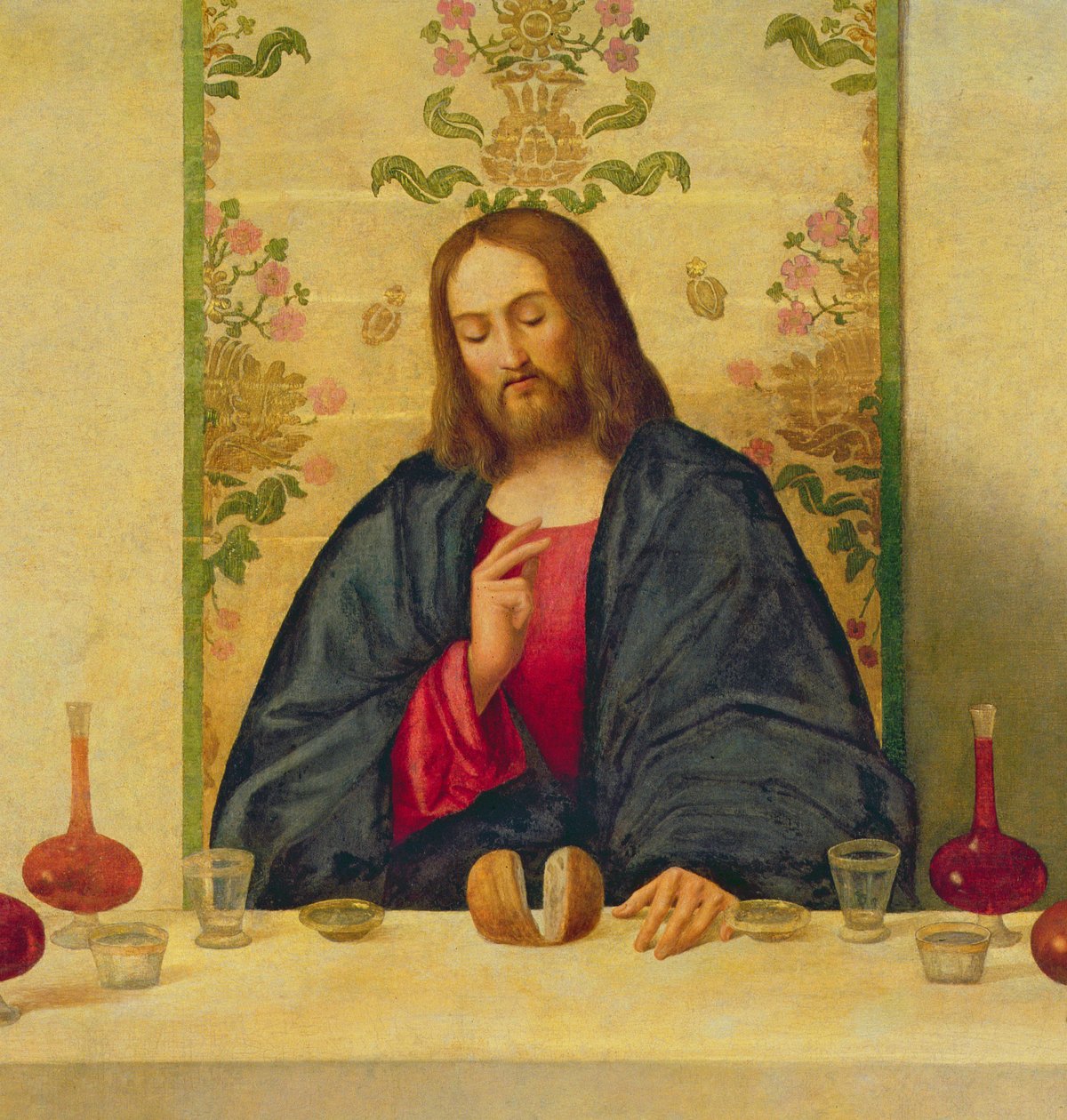 Ellallinen Emmauksessa, 1520 öljy kankaalle, yksityiskohta 50021 tekijältä Vincenzo di Biagio Catena