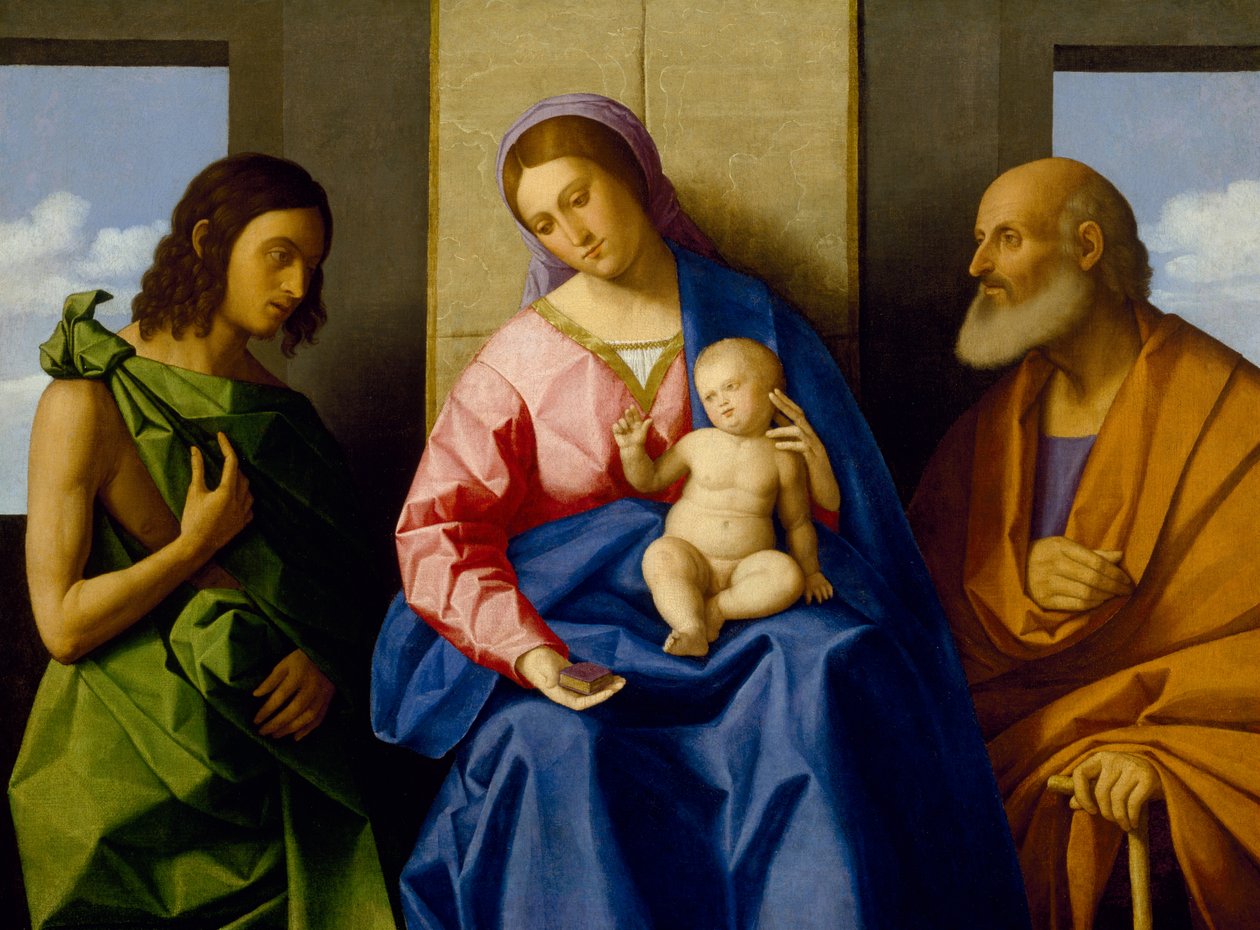 Neitsyt ja lapsi pyhien Johannes Kastajan ja Joosefin kanssa, n. 1525 tekijältä Vincenzo di Biagio Catena