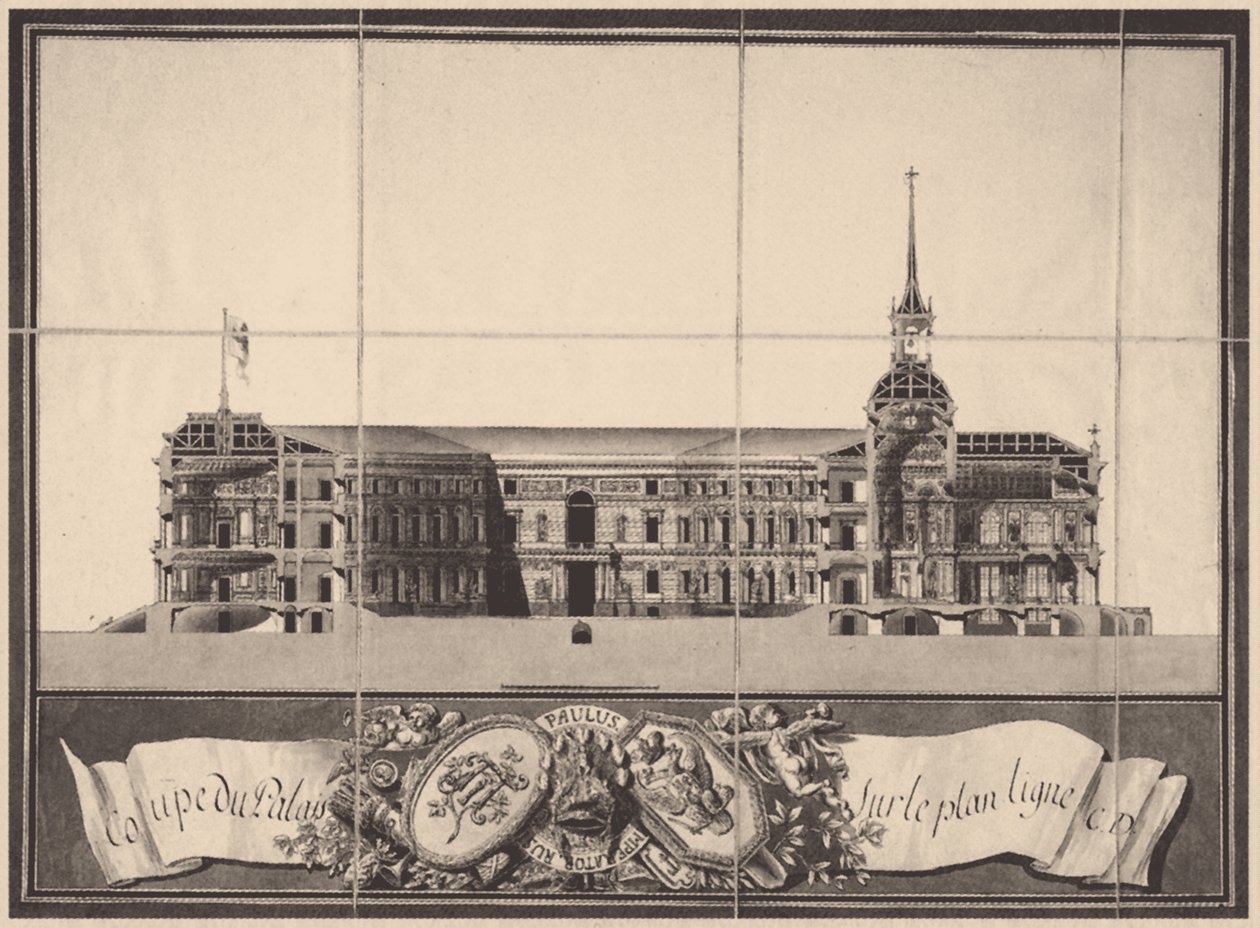 Pyhän Mikaelin linna Pietarissa, 1797 tekijältä Vincenzo Brenna