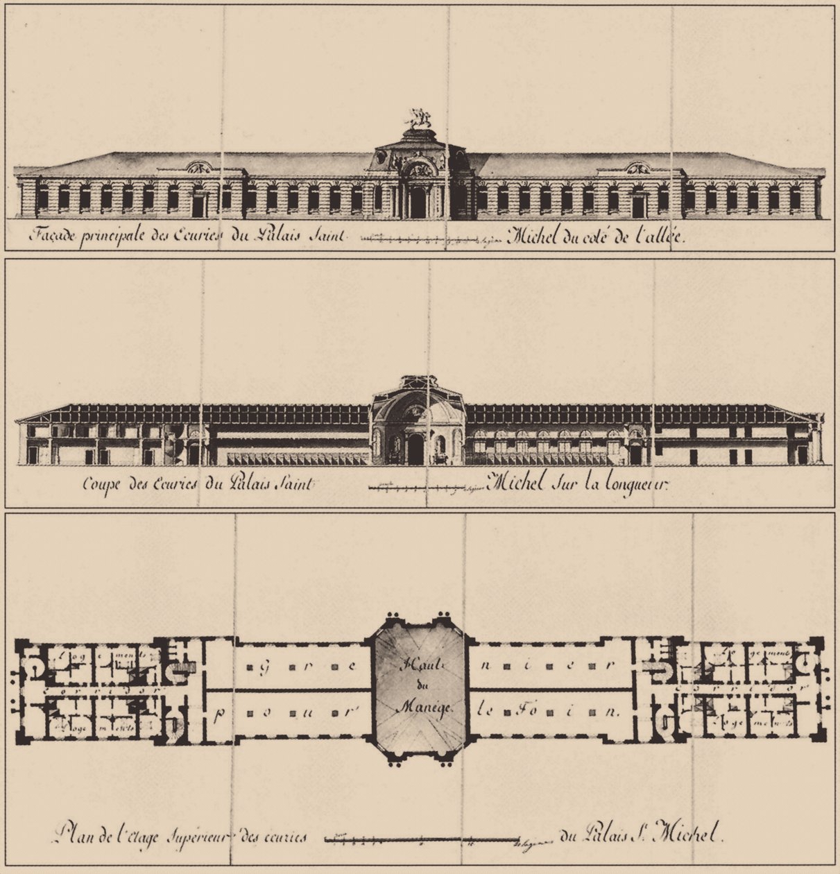 Pyhän Mikaelin linna Pietarissa, 1797 tekijältä Vincenzo Brenna