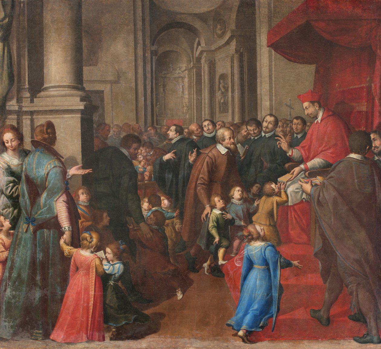 Milano, San Francesco da Paolan kirkko, Fratelli Campi, San Carlo perustavat kristillisen opin koulun tekijältä Vincenzo and Campi Antonio Campi