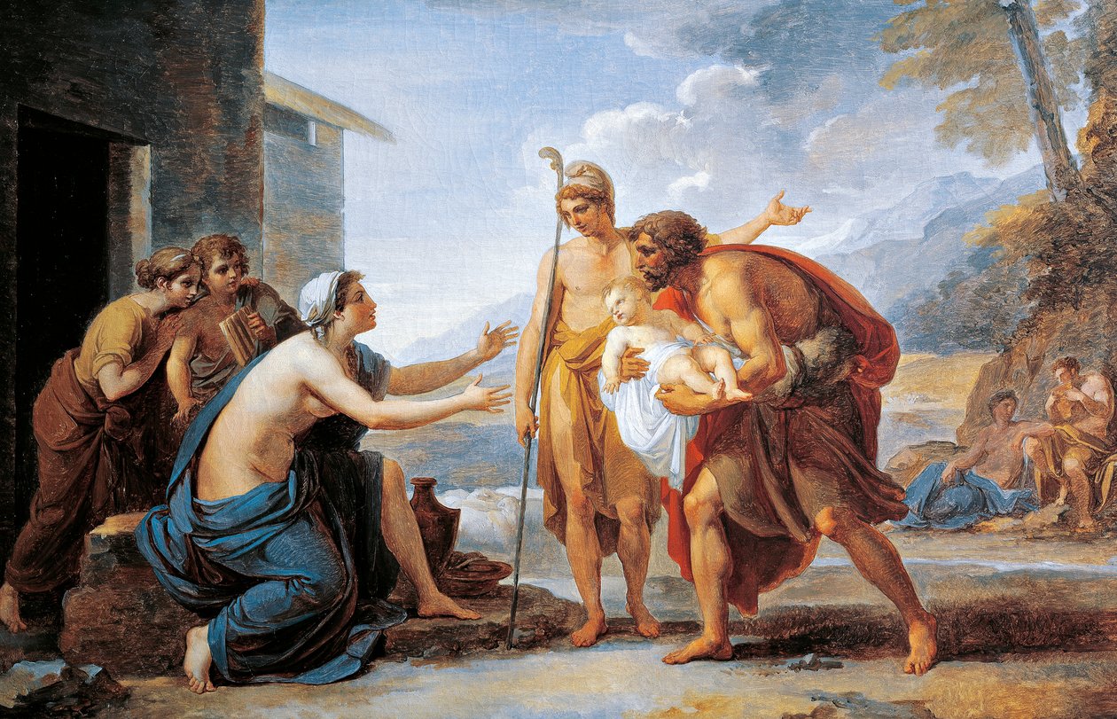 Pariisi ja Hecuba, Vincent Camuccini (1771-1844) tekijältä Vincenzo Camuccini