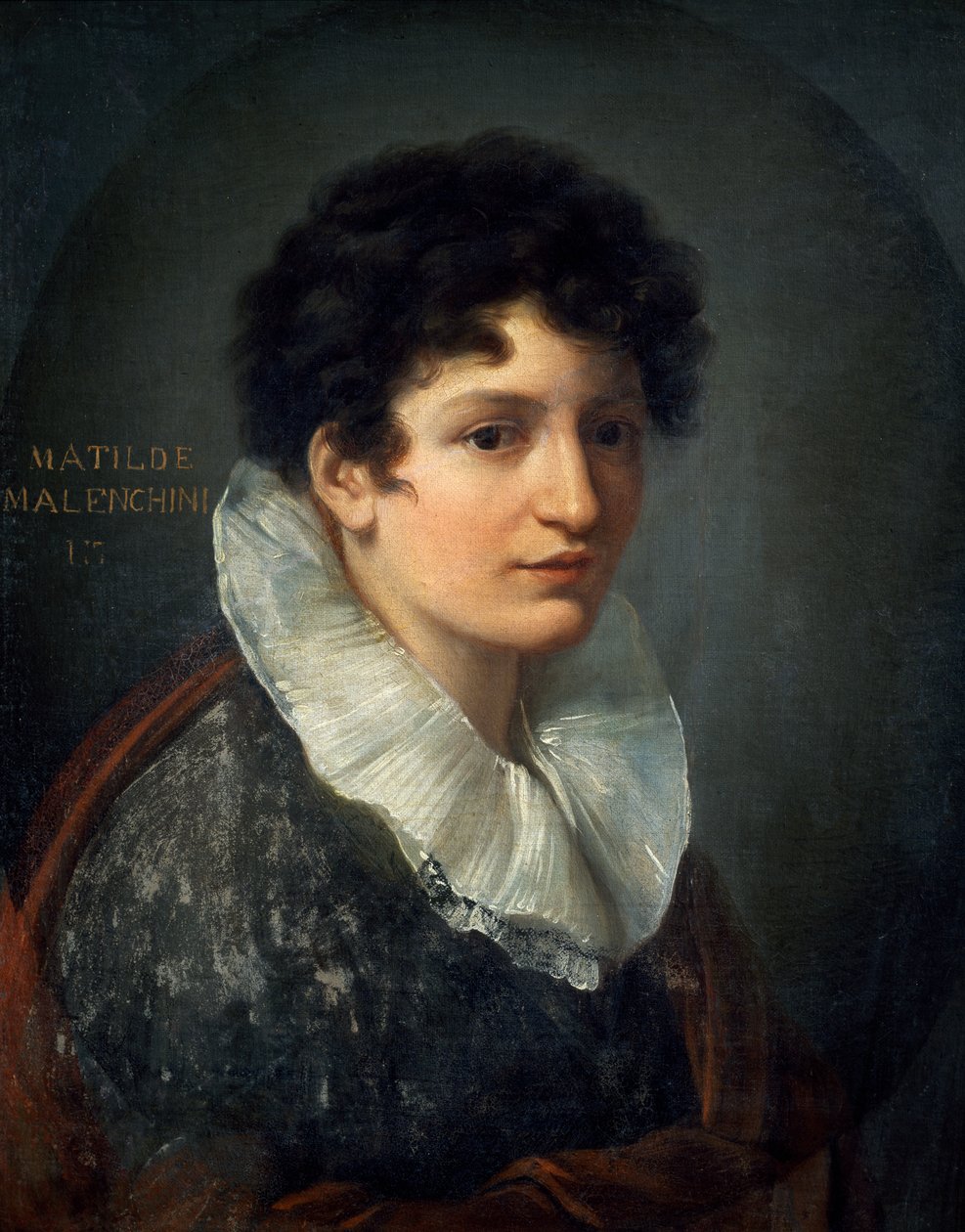 Matilde Mazenchinin muotokuva, Vincenzo Camuccini (1771-1844), öljy kankaalle, 61x49 cm, n. 1815 tekijältä Vincenzo Camuccini