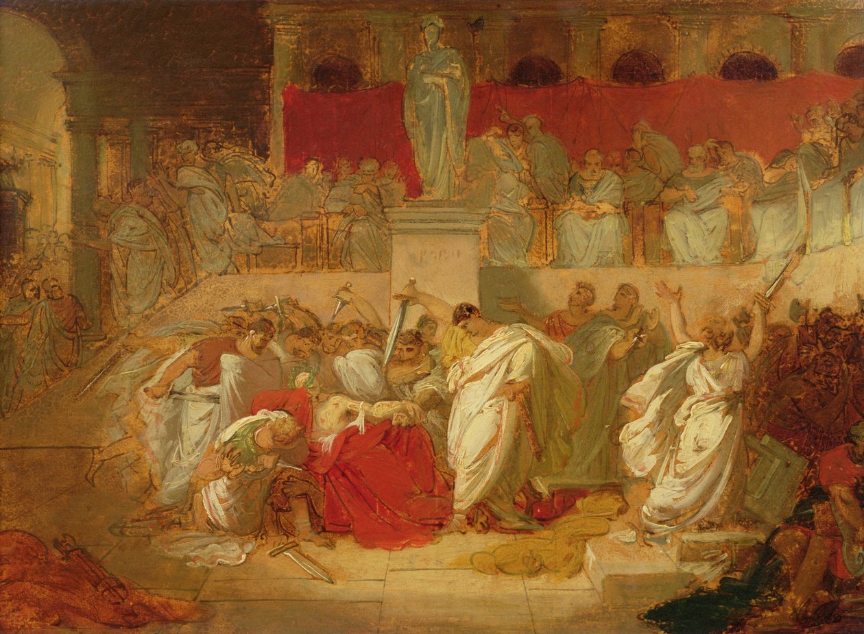 Caesarin kuolema tekijältä Vincenzo Camuccini